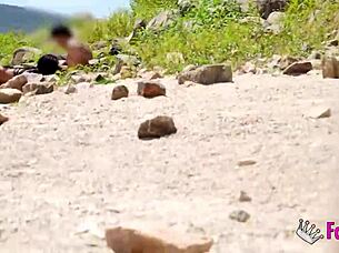 Voyeur Natalii Quinn Hunts Cock in Madrid Reservoir for Rough Outdoor Fucking and Cum