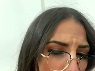 Medusa Sucks Huge Dildo with Titjob and Masturbates Wet Pussy Wildly!