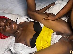 this ebony guy is totally banging that horny petite teen student vera in his house on the weekend 😈