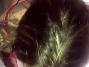 blonde slut gives her lover an amazing deepthroat blowjob in homemade amateur action