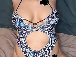 this latina showed up in a sexy costume and took an intense deepthroat face fucking with gagging