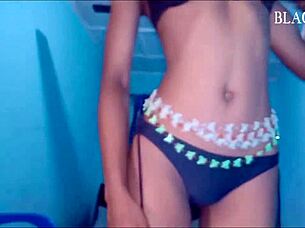 Bold Roommate Reveals Massive Cock To Skinny Girlfriend In Dorm, Leading To Intense Riding And Assplay Orgasm