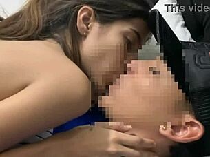 Why does this horny stepsister crave my cock while our parents sleep—full story of tanned Colombian goddess in lingerie spitting and kissing?