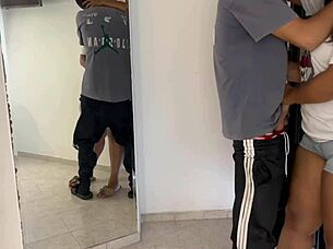 This Happens When Horny Stepmom Shares Hotel With Stepson: Natural Tits Brunette Gets Massage, Blowjob, And Interracial Doggystyle Pounding. Cum Covers Her Big Ass In Taboo Encounter.