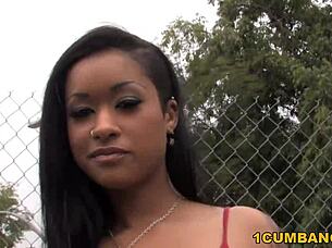 I love how Ebony Skin Diamond handles those white cocks with gags and more