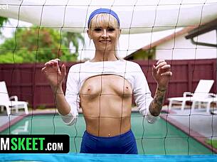 The strict coach pushes his young students in socks through intense stretching and cum swallowing pov sessions.