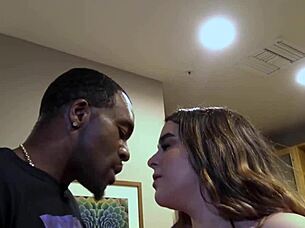 serenity taylor's big natural tits bounce while she teases rome major's thick monster cock in sexy lingerie