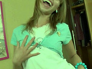 Why does this big dicked hunk leave blonde teen Natalia G with such a gaping hole after fucking?