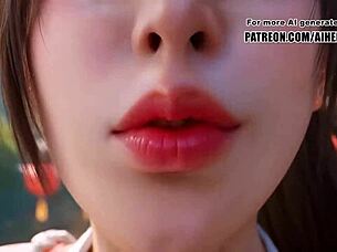 i oh man i cant beleive how this mai shiranui cosplay pov blowjob tease brings such bliss and facial smile