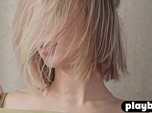 Beautiful brunette milf Lana Lane, show off those big natural tits in a steamy posing striptease?