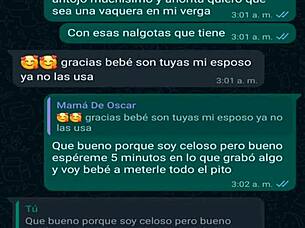 con la jefa de mi amigo oscar doña mary me da unas mamadas y le grabo el culo