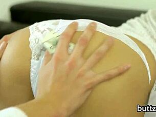 Hey, check out this adorable skinny teen getting her tight snatch and tiny anal totally pounded hard!