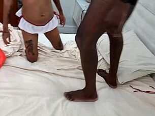 Hey, check out the behind-the-scenes with tiny Brazilian teen Dessinha Carioca taking double vaginal for the first time, screaming in rough interracial orgasm!