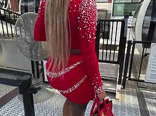 squirting wildly outdoors