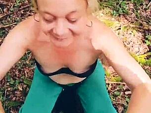 oh sexy in the forest i find a stranger for some hummmmm fun