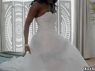 Robby, dive under my wedding dress and hide completely!