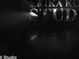 Overwhelmed with lust in Emma Korti's first intense gangbang with five cocks