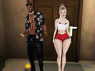 Intense Big Ass Meets Massive BBC In Wild Interracial Encounter!