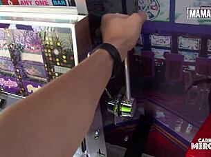 Busty 18yo Latina Vick Valencia Oiled Up and Drilled Deep by Stranger - Carne Del Mercado