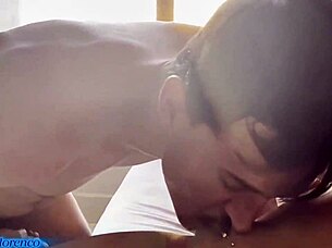 Curvy Brazilian redhead flashes see-through outfit in exhibitionist style, taking intense anal pounding with cum inside from young amateur.