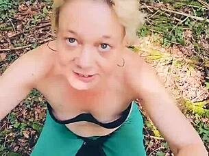 oh sexy in the forest i find a stranger for some hummmmm fun