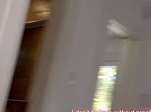 Redhead cocksucker shows off how much cum her mouth can hold from a monster cock.