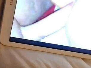 tributo jumjum68 features this skinny masked girl getting covered in cum on her ass with dirty talk