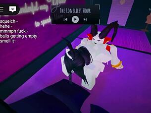 White roblox slut craves hard cock fucking in wild sex