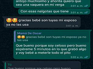 con la jefa de mi amigo oscar doña mary me da unas mamadas y le grabo el culo