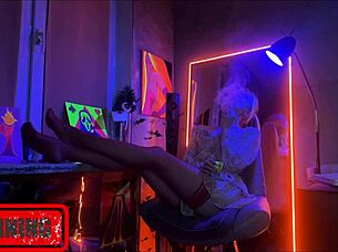 the transformation unfolds in real time with double penetration and femdom elements dominating the scene