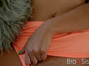 brunette teen rides best friends cock wildly