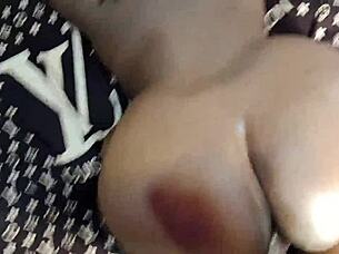 Curvy natural babe sera sneaks off to fuck bbc in bedroom quickie.