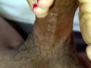 sexy girl delivers footjob with pierced nipples leading to close up creampie