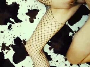 Milf Dances Striptease with Masturbation and Takes Big Cock in Tight Holes