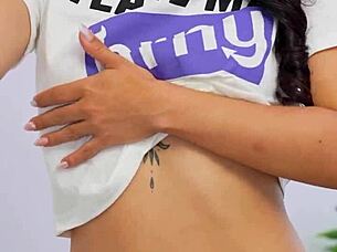 Who knew this sexy amateur Latina teen could masturbate so wildly on the phone?