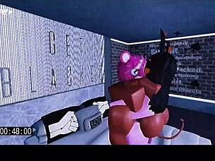 Roblox team leader futa engages in detailed futanari action with intense roleplay and transformations