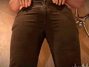 Chubbykaot Gets Naughty Pissing In Jeans Outdoors Flashing Curvy Ass And Belly For Fun 😜