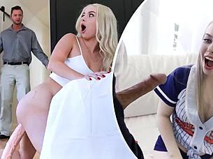 Selena starts her morning workout but dannys massive cock turns it into intense pounding session