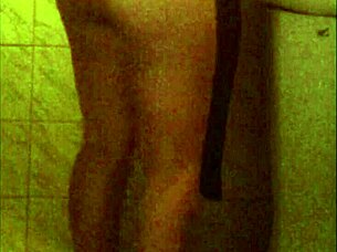 Spy shower captures perfect ass ebony in the bathroom.