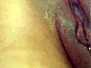 sexy girl delivers footjob with pierced nipples leading to close up creampie