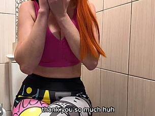 i cheated by fucking that horny russian redhead neighbor right after sex with his petite wife