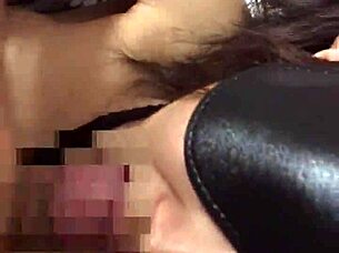 hey, you like this sexy asian wife bound and giving oral service? her tongue's working that cock like crazy in homemade bondage fun.