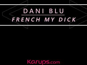 Teen Dani Blu teases with ripped clothes and bent over fucking to score that dreamy French trip