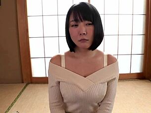 hey, why is this beautiful busty japanese milf with huge natural tits so damn cute?