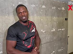 Intense Shackling Action as Pornstar Nina White Gets Bound by Muscular Jamie Knoxx for Huge Ebony Cock Domination and Cum Swallow