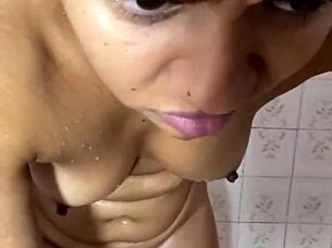 hidden camera catches brunette peeing and masturbating!