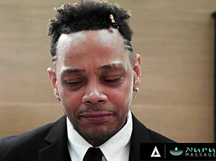 Two Hot Masseuses Skylar Snow And Jasmine Daze Charm Client With Oily Threesome Massage 😍