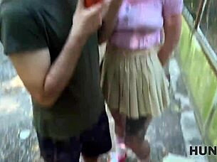 Blonde Turns Boyfriend Into Cuckold While Enjoying Intense Amateur Outdoor Fuck In Forest