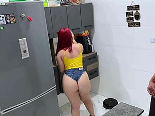 I hired this maid and she came in tiny shorts to tease with her delicious ass