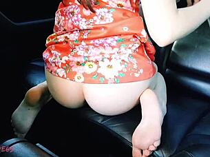 Hey, check out how I stretched my ass with toys in the car for my first anal fisting adventure!